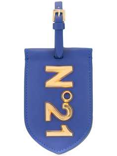 Nº21 плоский кошелек с металлическим логотипом
