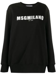 MSGM толстовка с круглым вырезом и логотипом