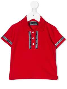 Young Versace рубашка-поло с логотипом