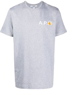 A.P.C. футболка с логотипом