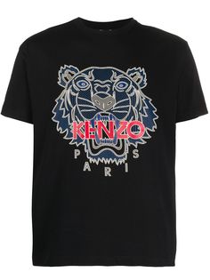 Kenzo футболка с принтом Tiger