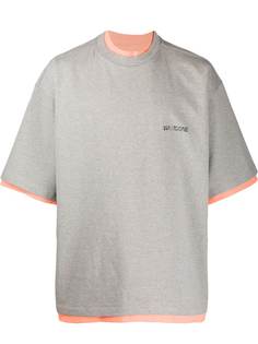 We11done двусторонняя футболка оверсайз