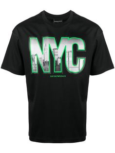 Emporio Armani футболка с принтом NYC