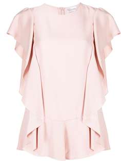 Red Valentino блузка с короткими рукавами и оборками