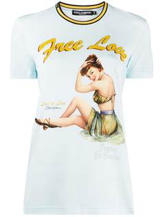 Dolce & Gabbana футболка с принтом Free Love