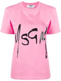 MSGM футболка с логотипом