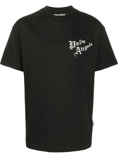Palm Angels logo print cotton T-shirt