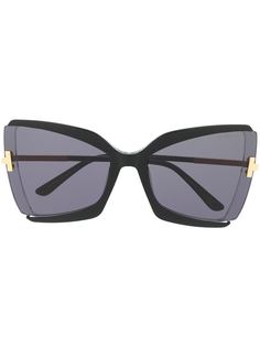 Tom Ford Eyewear солнцезащитные очки-бабочки Gia