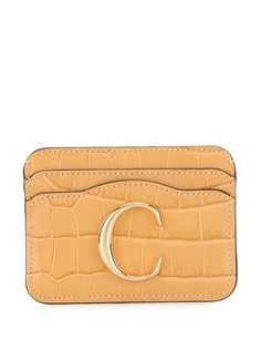 Chloé картхолдер с тисненым узором
