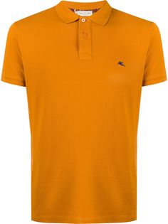 Etro contrast logo polo shirt