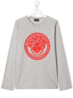 Young Versace long sleeve Medua logo sweater