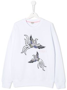 Kenzo Kids embroidered bird sweatshirt
