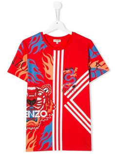 Kenzo Kids Tiger print T-shirt