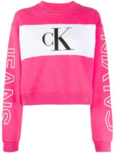 Calvin Klein Jeans толстовка свободного кроя с логотипом и вставкой