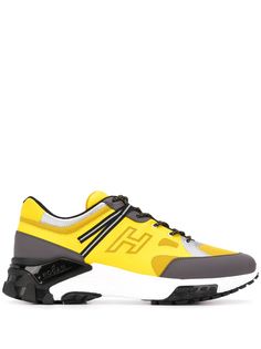 Hogan colour blocked low top sneakers