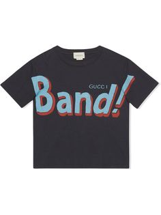 Gucci Kids футболка с принтом Gucci Band