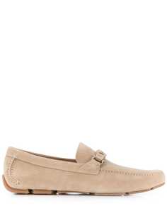 Salvatore Ferragamo Gancini suede loafers