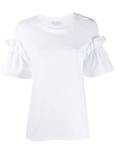 Alexander McQueen футболка с короткими рукавами и оборками