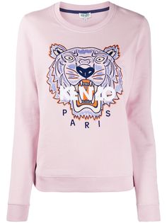 Kenzo толстовка с вышивкой Tiger