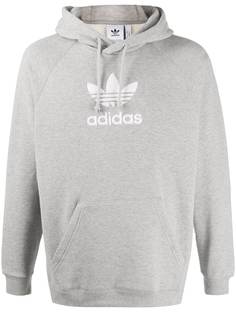 adidas front logo hoodie