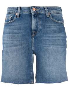 7 For All Mankind high rise denim shorts