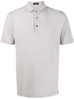 Drumohr logo patch polo shirt