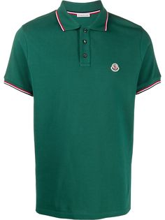 Moncler logo patch polo shirt