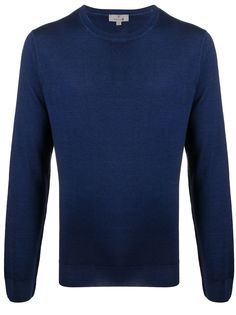 Canali slim-fit crew-neck pullover