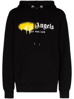 Palm Angels Los Angeles Spray logo print hoodie