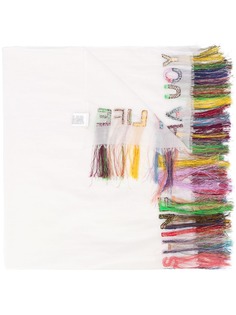 Faliero Sarti fringed embroidered scarf