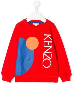 Kenzo Kids geometric print sweater