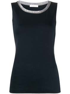 Fabiana Filippi bead-embellished tank top