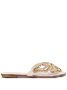 Sophia Webster Madame Butterfly crystal slides