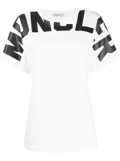 Moncler logo print oversized T-shirt