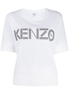 Kenzo mesh-insert logo T-shirt