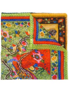 Faliero Sarti multi-print embroidered scarf