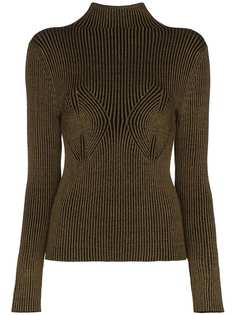 Mara Hoffman mida rib knit turtleneck top