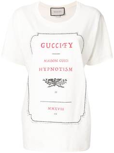 Gucci футболка с принтом Guccify
