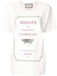 Gucci футболка с принтом Guccify