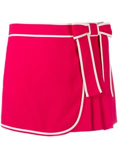 Red Valentino contrast trim skorts