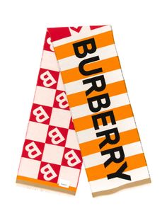 Burberry Kids pattern-mix logo scarf