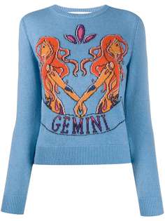 Alberta Ferretti Gemini intarsia slim-fit jumper