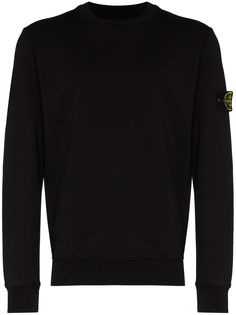 Stone Island logo patch sweatshirt