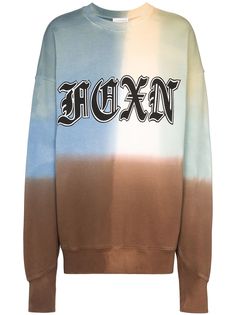 Faith Connexion logo-print ombré sweatshirt