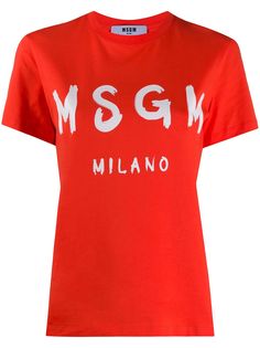 MSGM футболка с логотипом
