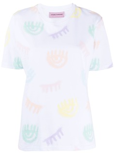 Chiara Ferragni eye print crew neck T-shirt