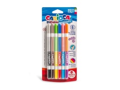 Фломастеры Carioca Bi-color 6 штук 12 цветов 42269