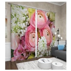 Фотошторы Сирень Три пиона