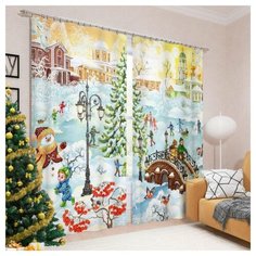 Фотошторы Сирень Зимние