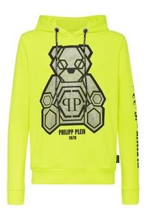 Желтая толстовка с изображением медвежонка Philipp Plein